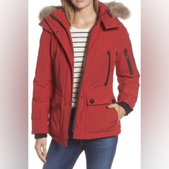 Pendleton Bachelor Down Fill Fur Trim Water repel snow jacket perfect condition - Picture 1 of 12
